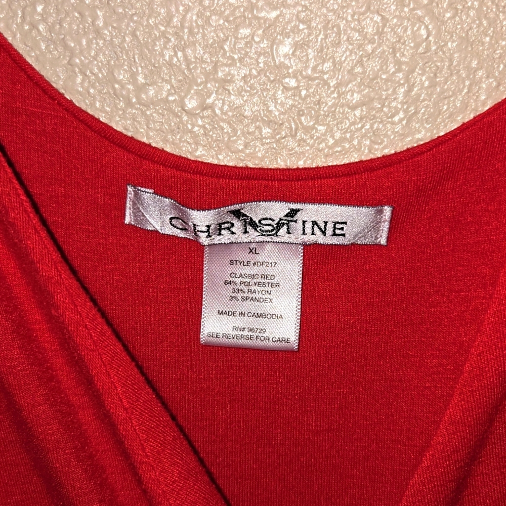 CHRISTINE Red Maci dress